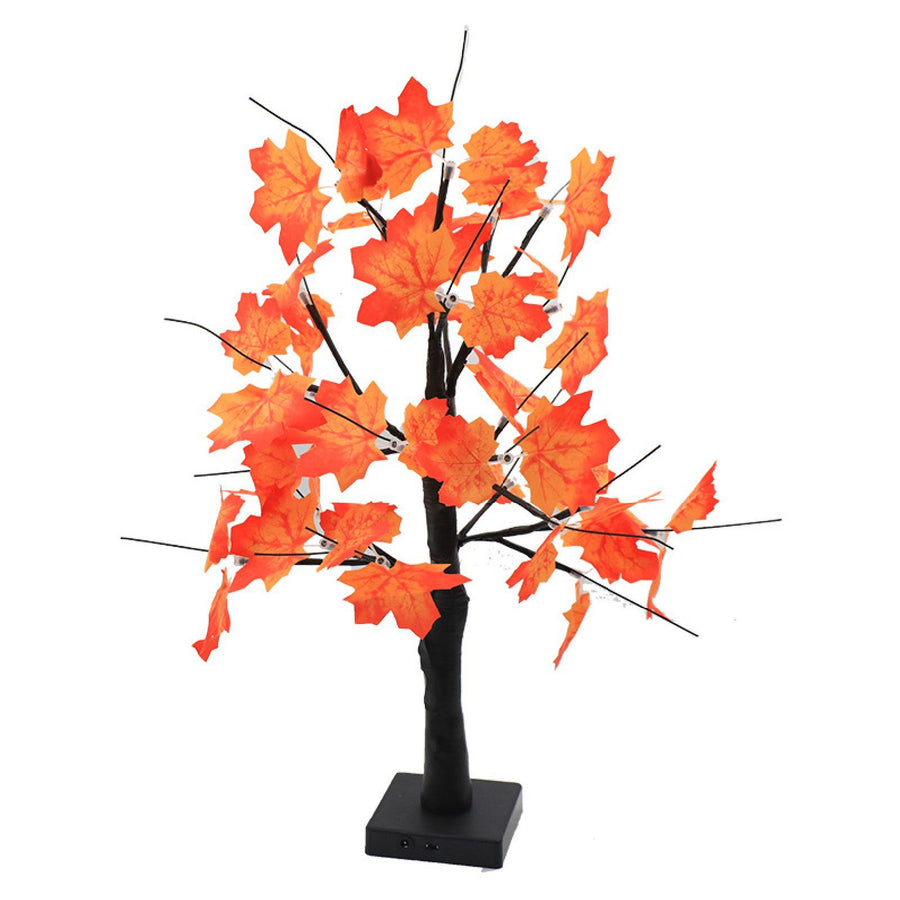 LED Maple Tree Lamp Multi Color Lighting Adjustable Brightness LED Lighted Maple Tree Decoration Black