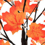 LED Maple Tree Lamp Multi Color Lighting Adjustable Brightness LED Lighted Maple Tree Decoration Black