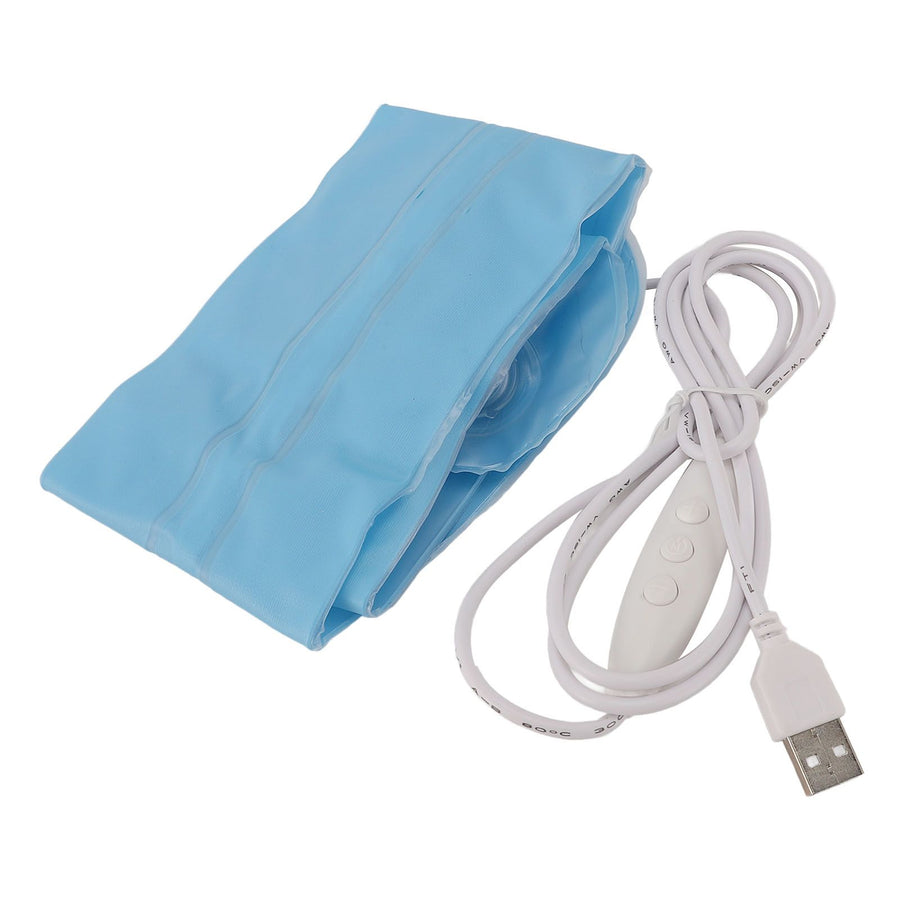 Inflatable Camping Lantern USB Powered Foldable Portable Tent Light Tube for Outdoor Video Blogging Live Streaming Blue XL(85cm / 33.5in)