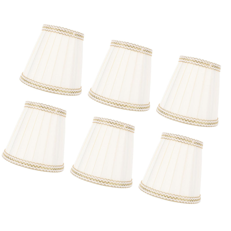 6 Pcs Fabric Lamp Shade Simple Pleated Universal Cloth Lampshade for Floor Table Lamps