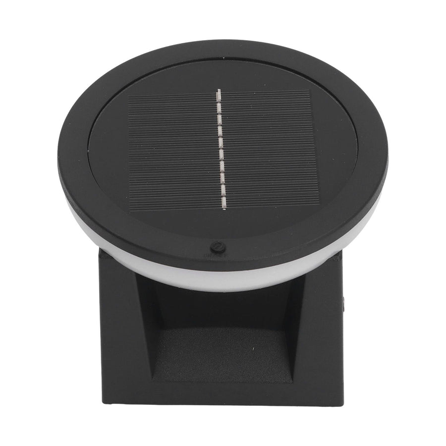 Solar Post Light Outdoor Column Pillar Lamp Y140 Round