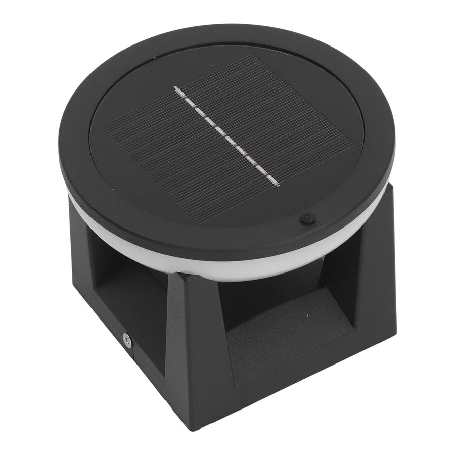 Solar Post Light Outdoor Column Pillar Lamp Y140 Round
