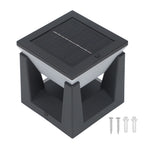 Solar Post Light Outdoor Column Pillar Lamp F100 Square