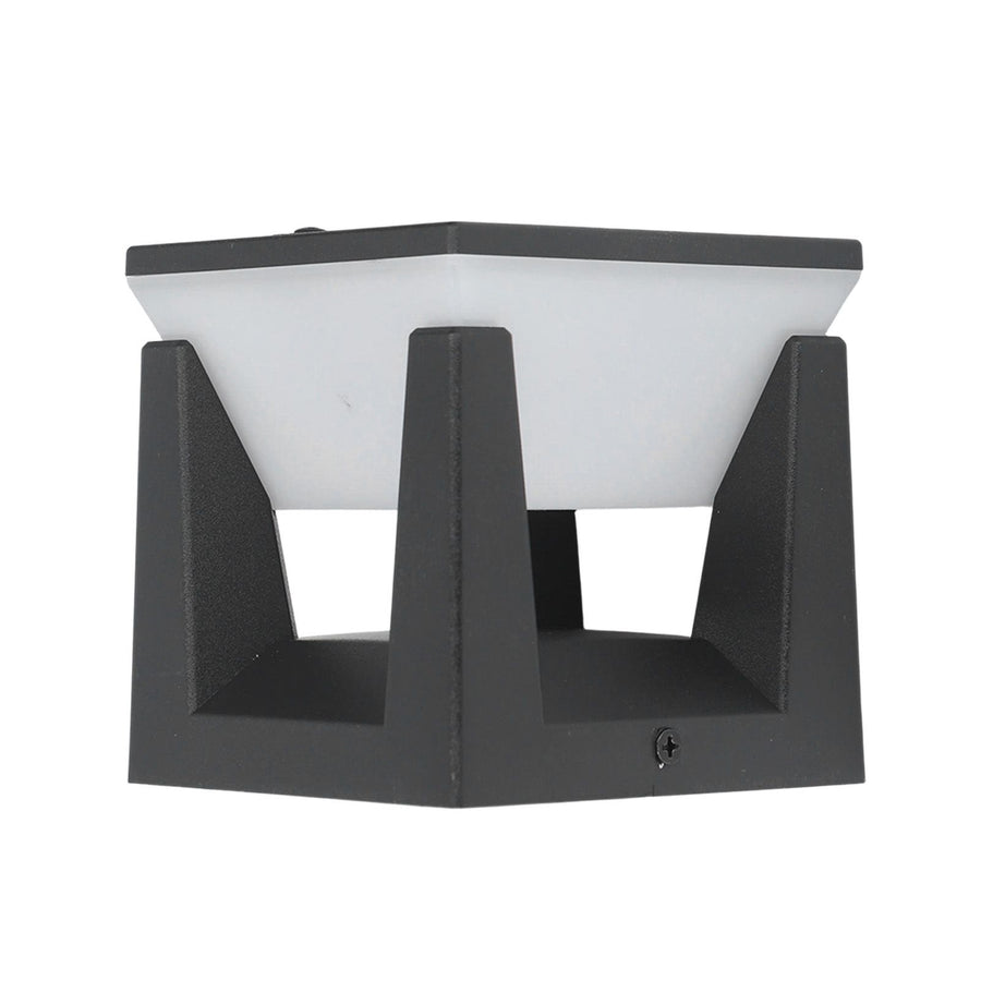 Solar Post Light Outdoor Column Pillar Lamp F100 Square