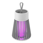 BG-002 Electronic Bug Zapper Household Portable Mosquito Killer Lamp Insect Killer Trap with LED-UV 368nm for Flys Pests Gnats 2000mAh Rechargeable Mosquito Light with Button