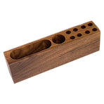Pen Holder for Desk Acacia Wooden Pencil Stand Solid Wood Business Card Holder Fountain Pen Organizer Aesthetic Office Stationery Desk Decor and Storage Stand