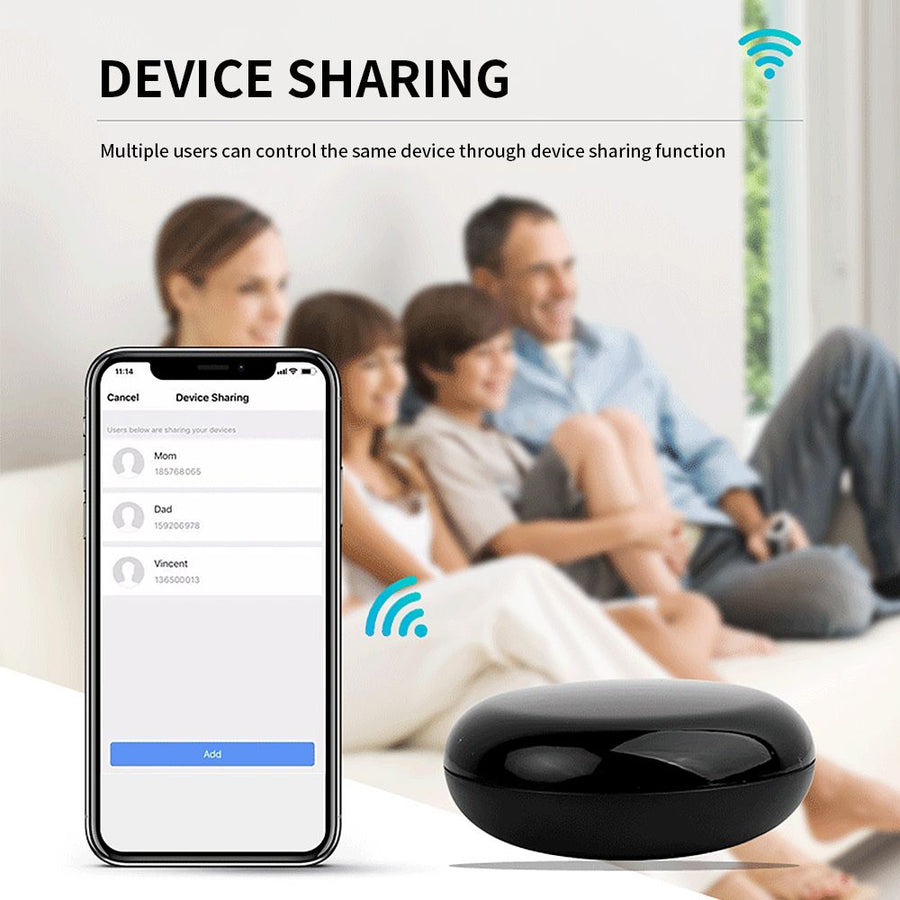 Aoresac Smart WiFi-IR Remote Control/Switchbot/Tuya APP Smart Voice Control/Compatible with Alexa/