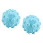 2Pcs/Set Blue PVC Reusable Balls Laundry Washing Fabric Softener Ball Accessories