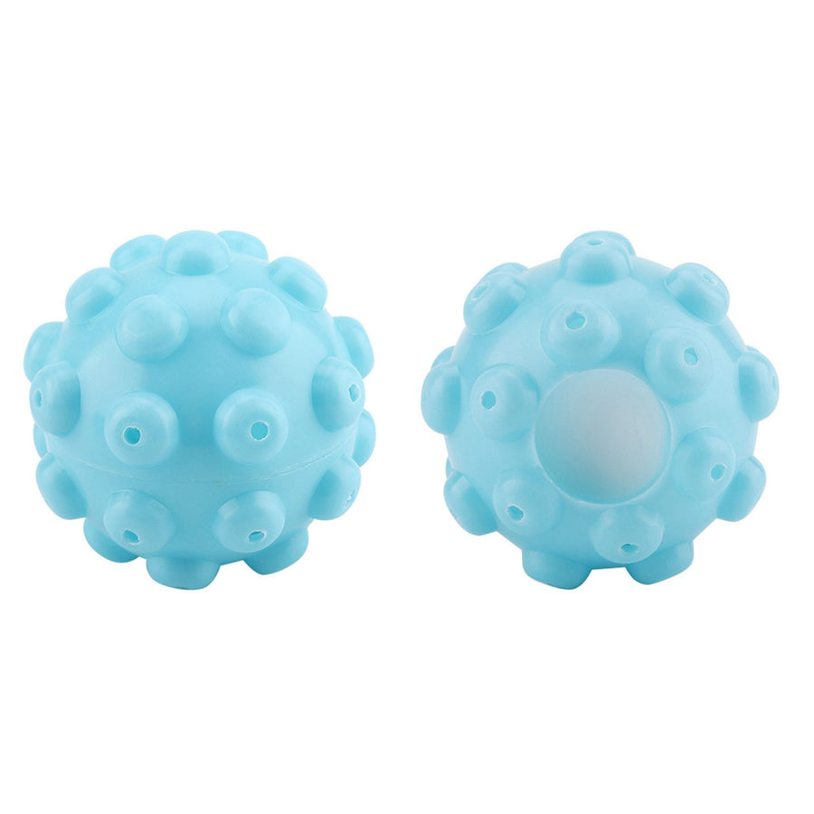 2Pcs/Set Blue PVC Reusable Balls Laundry Washing Fabric Softener Ball Accessories