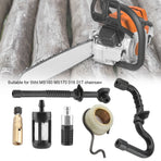For Stihl MS180 MS170 018 017 Chainsaw Oil Pump Worm Gear Fuel Hose Filter Kit