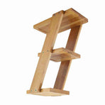 3 Tiers Bamboo Desktop Potted Plant Flower Holder Storage Rack Shelf