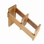 3 Tiers Bamboo Desktop Potted Plant Flower Holder Storage Rack Shelf