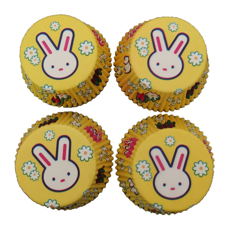 100Pcs Cupcake Liners Rabbit Printing Muffin Paper Cups Heat resistant Oil Proof Baking Cup