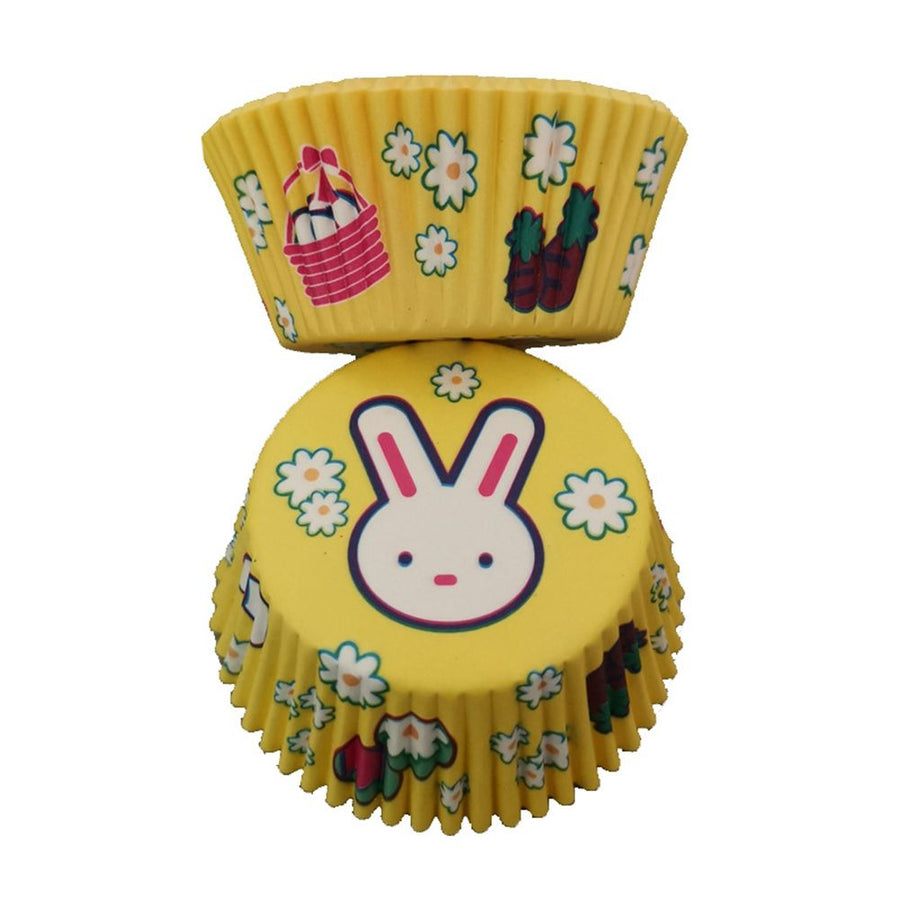 100Pcs Cupcake Liners Rabbit Printing Muffin Paper Cups Heat resistant Oil Proof Baking Cup