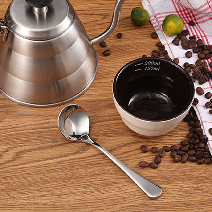 Stainless Steel Long Handle Coffee Tea Rice Spoon Dinner Tableware Teaspoon Cutlery