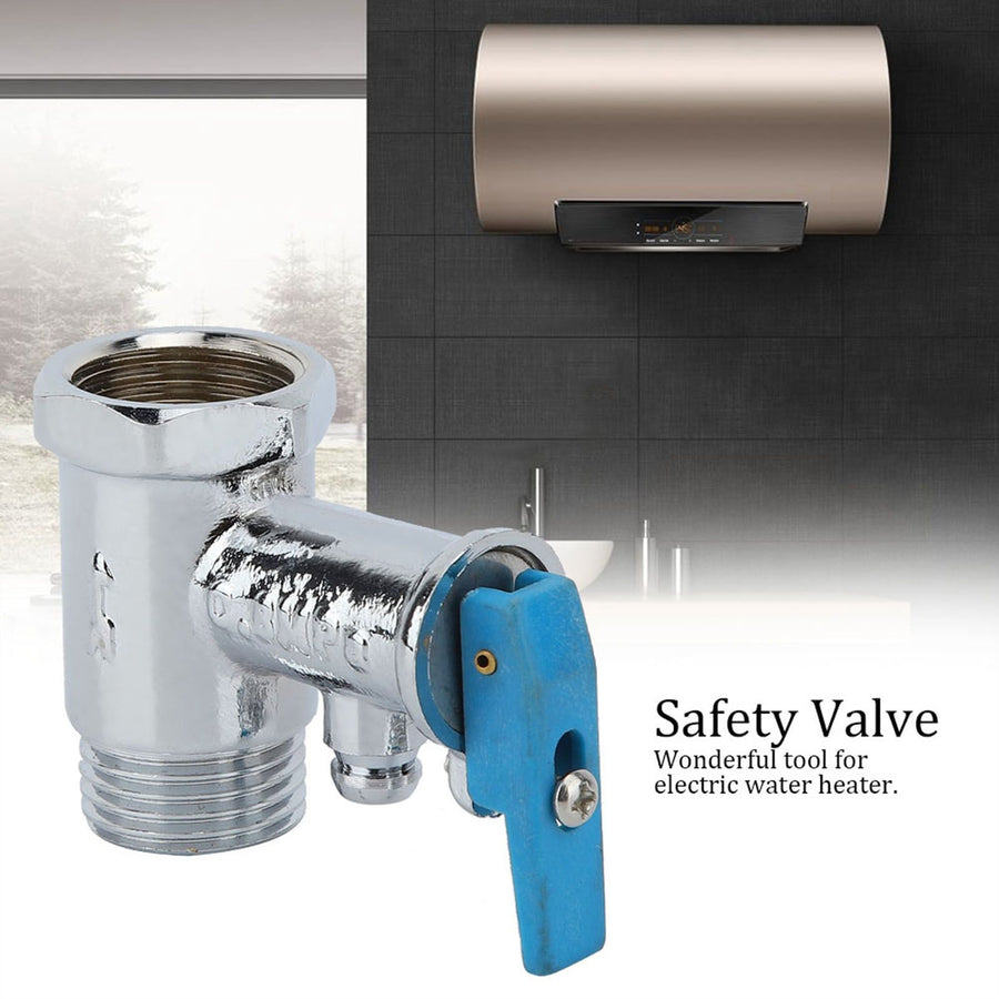 0.8Mpa Durable Brass Pressure Relief Electric Water Heater Kitchen Safety Valve