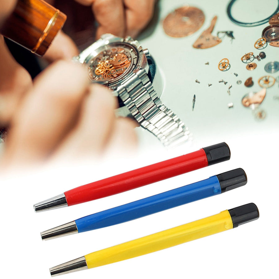 3pcs Fiberglass Scratch Brush Pen Set Watch Repair Rust Remove Clean Tool