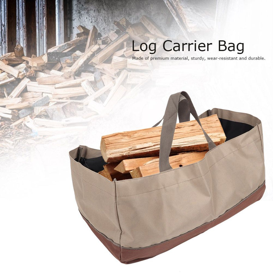 Portable Large Capacity Oxford Cloth Logs Carrier Bag Twigs Branch Storage Bag