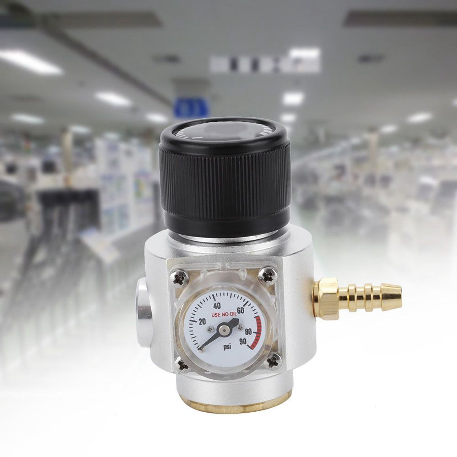CO2 Mini Gas Regulator T21 * 4 Soda Pressure Gauge Wire CO2 Charger Kit 0-90 PSI( for European)