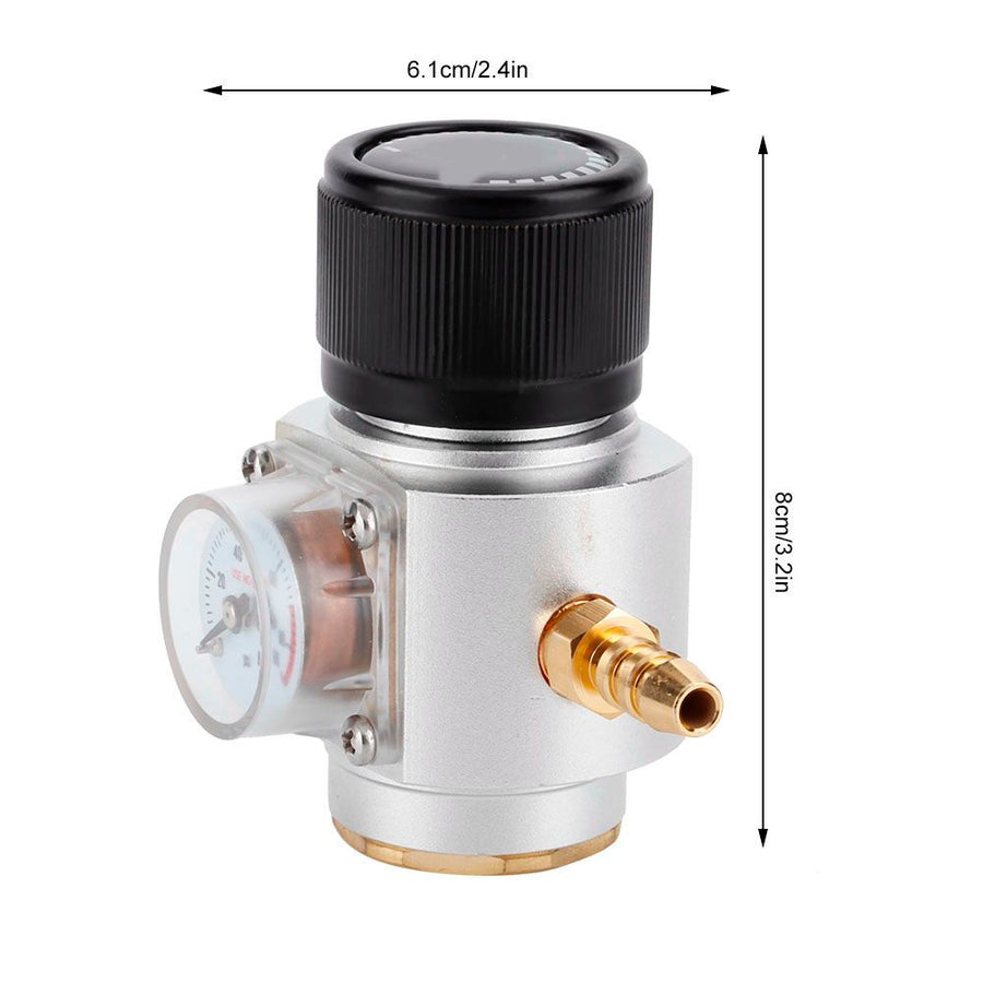 CO2 Mini Gas Regulator T21 * 4 Soda Pressure Gauge Wire CO2 Charger Kit 0-90 PSI( for European)
