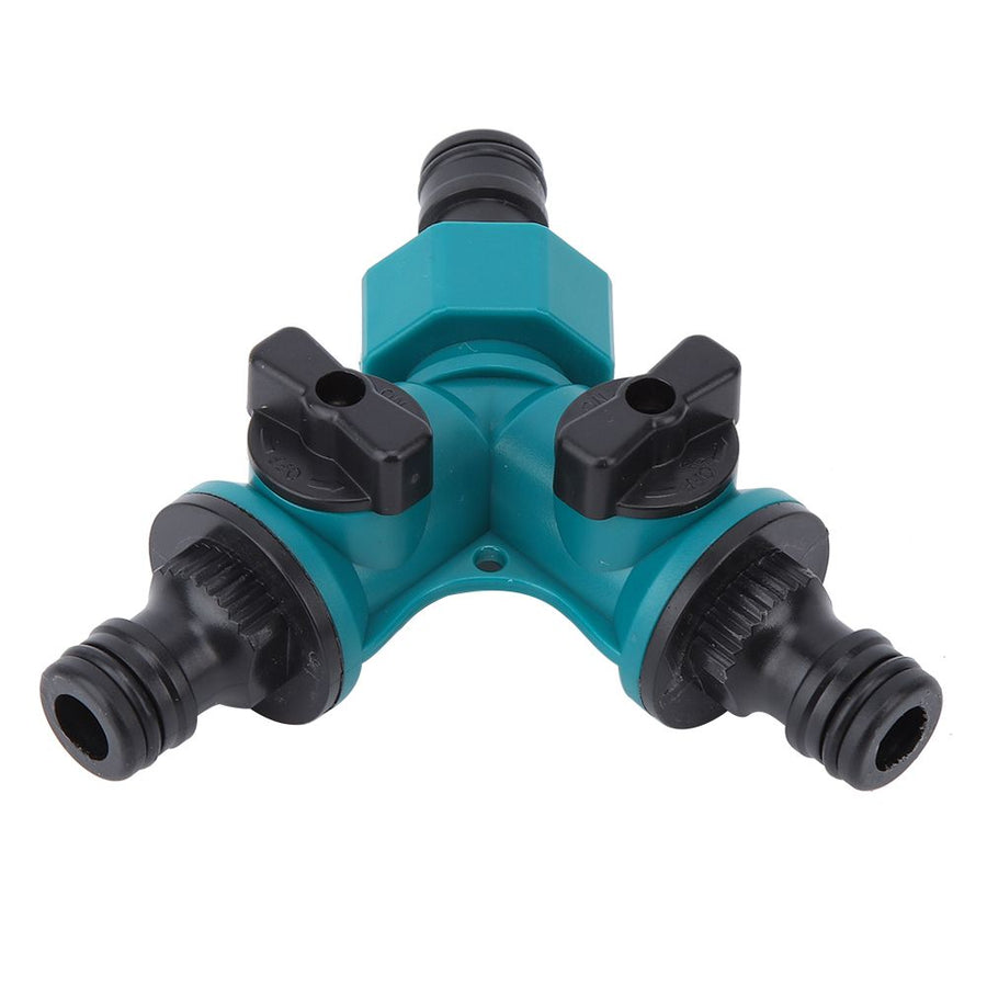 2Pcs Three way Adapter Y Type Connector Water Pipe Joint with Switch