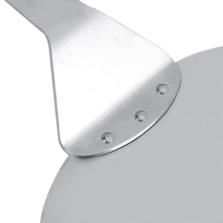 1Pc Stainless Steel Pizza Peel Round Shovel Transfer Tray Kitchen Restaurant Baking Tool Hot