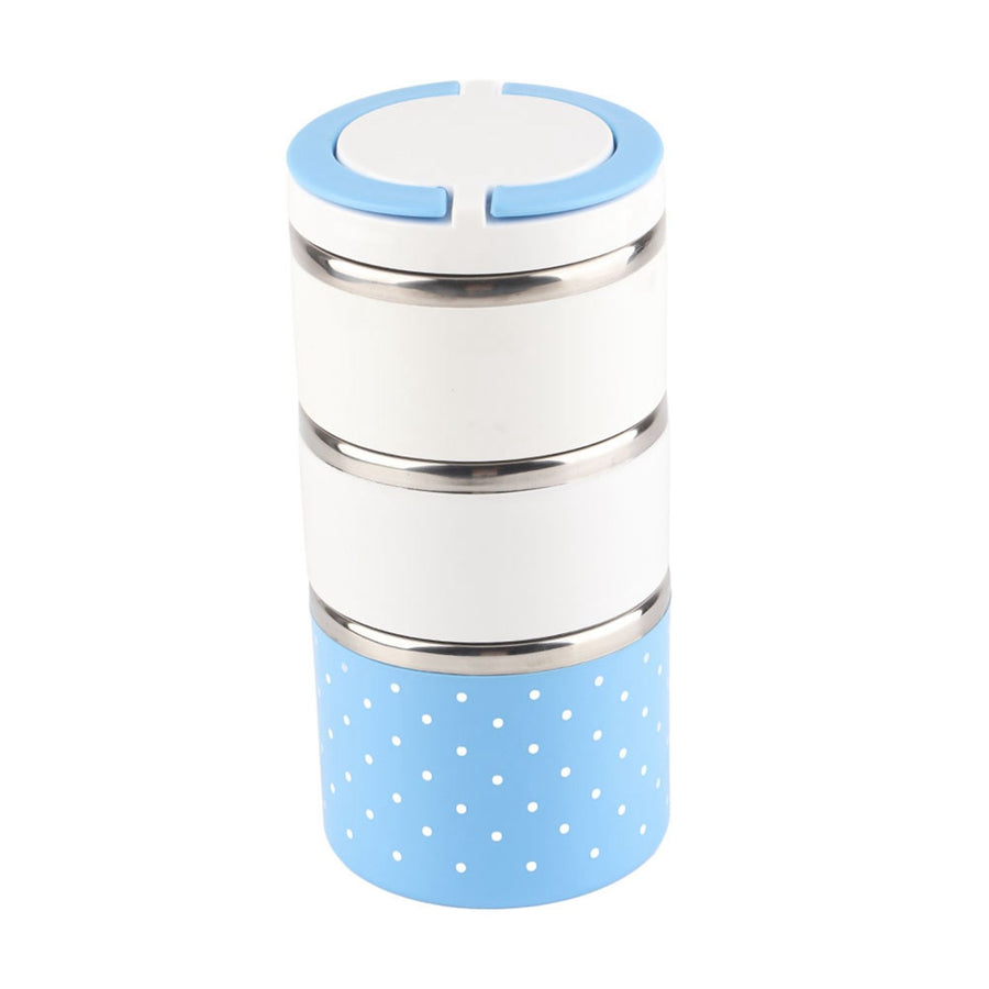 3 Layer Stainless Steel Insulation Thermo Thermal Lunch Box Food Container Hot