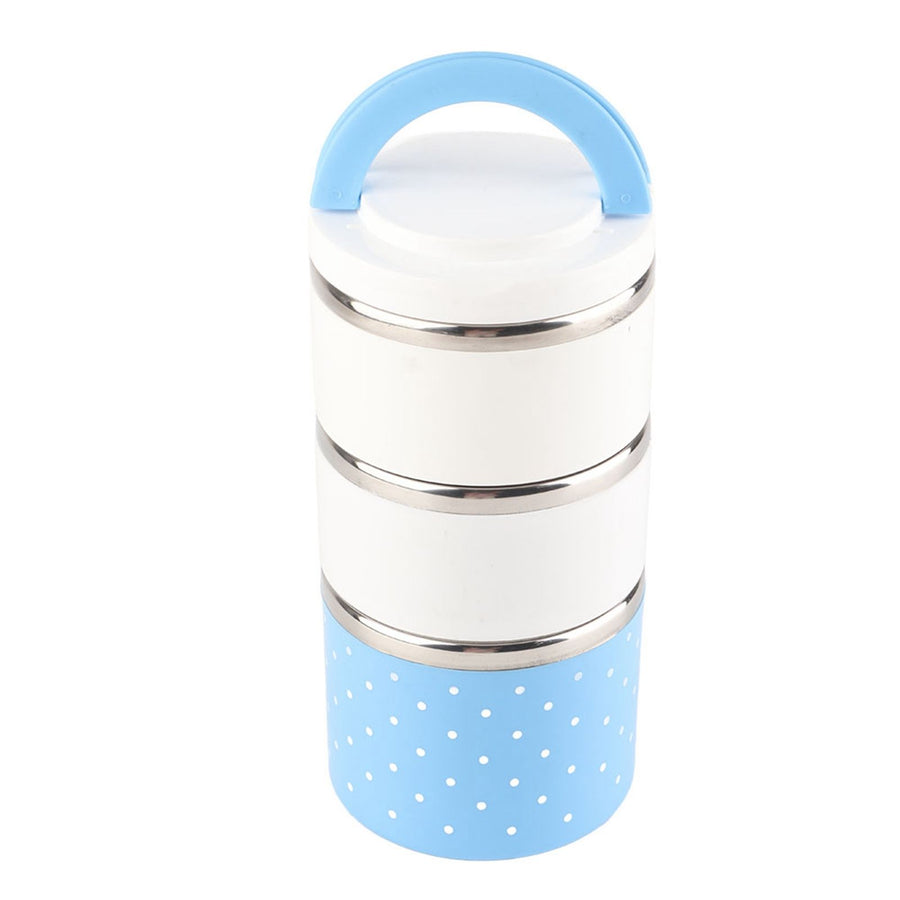3 Layer Stainless Steel Insulation Thermo Thermal Lunch Box Food Container Hot