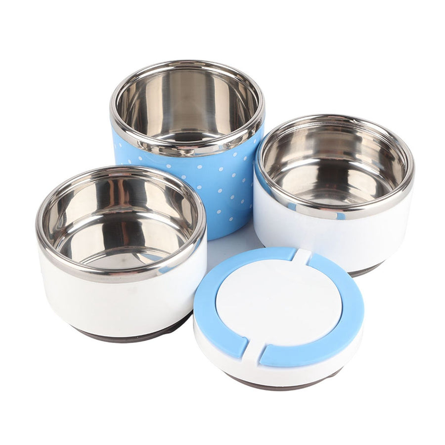 3 Layer Stainless Steel Insulation Thermo Thermal Lunch Box Food Container Hot