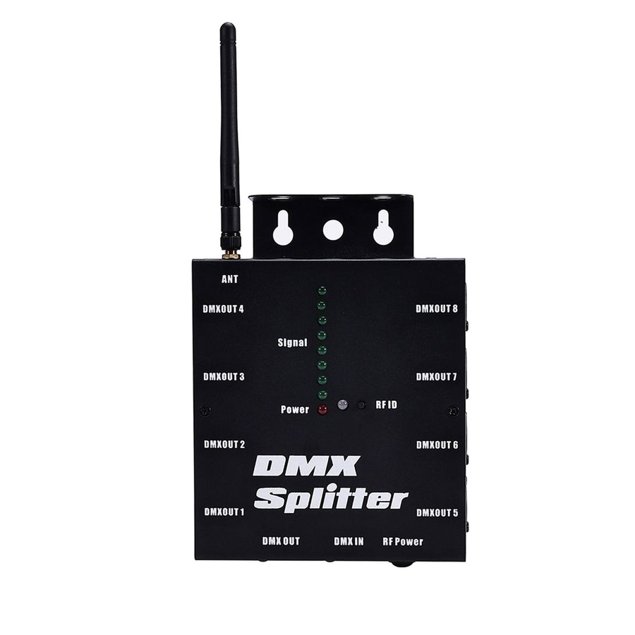 Wireless Lighting Signal Amplifier Distributor Signal Decoder 8 Channel Signal Output Can Be Used for KTV Lighting Bar Lighting Wedding Lighting
