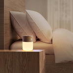 Mini Aromatherapy Lamp Rechargeable Night Light Bedroom Atmosphere Bedside Lamp Ornament Warm White Light 3 Levels of Brightness Touch Control