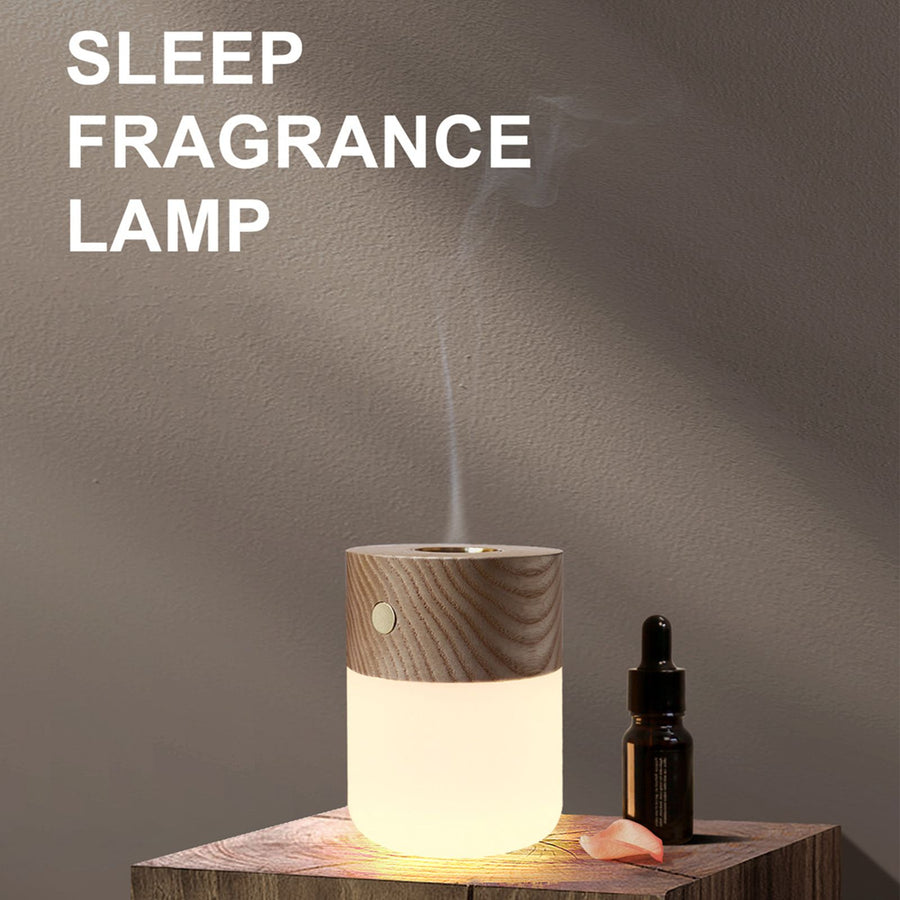Mini Aromatherapy Lamp Rechargeable Night Light Bedroom Atmosphere Bedside Lamp Ornament Warm White Light 3 Levels of Brightness Touch Control