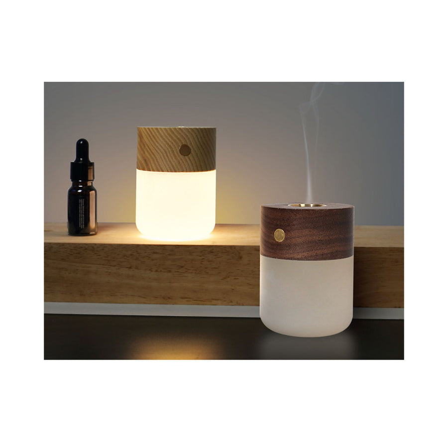 Mini Aromatherapy Lamp Rechargeable Night Light Bedroom Atmosphere Bedside Lamp Ornament Warm White Light 3 Levels of Brightness Touch Control