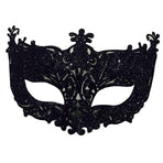 Half Face Cover Shiny Glitter Venetian Half Face Cover Eye Cover for Cosplay Party Prom Ball Costume Silver
