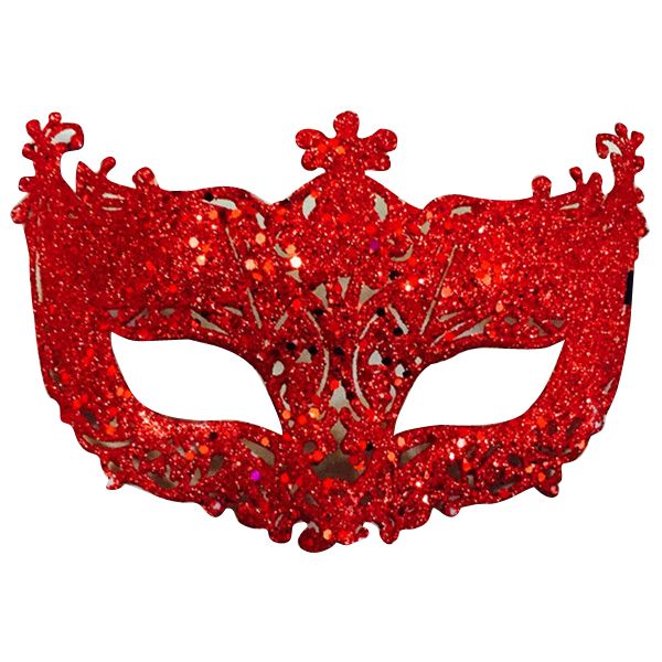 Half Face Cover Shiny Glitter Venetian Half Face Cover Eye Cover for Cosplay Party Prom Ball Costume Silver