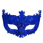 Half Face Cover Shiny Glitter Venetian Half Face Cover Eye Cover for Cosplay Party Prom Ball Costume Silver