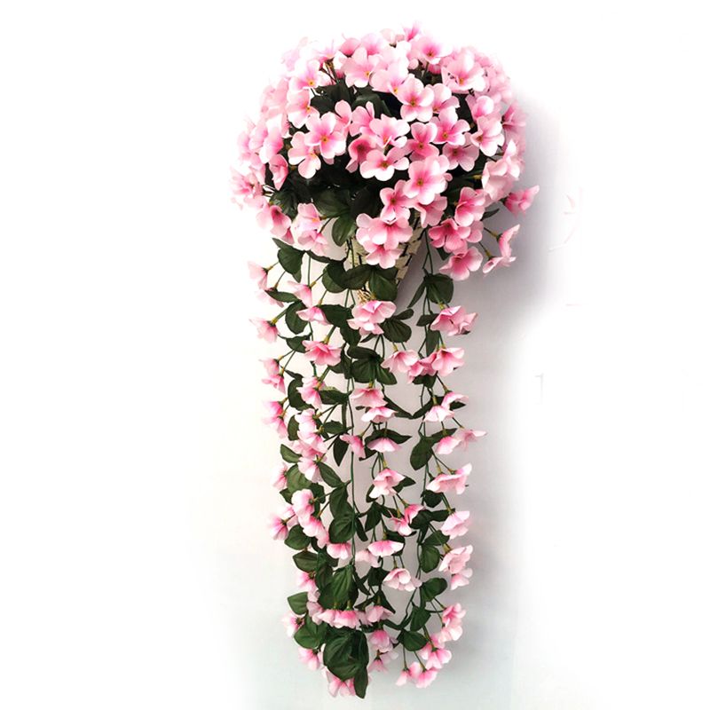 Simulation Flower Wisteria Hanging Basket Simulation Violet Wall Hanging Wedding Home Decoration