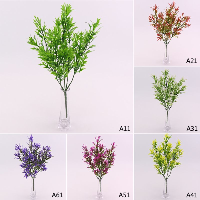 Artificial Chrysanthemum Leaves Branch Simulation Greenery Stem for Flower Arrangement Wedding Home Decor