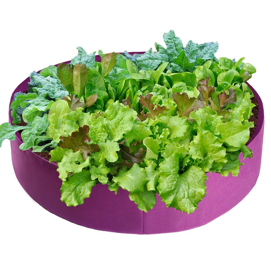 Felt Grow Bag 100 Gallon Breathable Planting Bag for Garden 127x30cm 1mm Thickness Purple