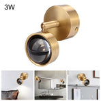 Simple Copper Wall Lamp Light for Corridor Stairway Passage Bedroom 3W 220V Warm White