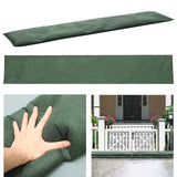 4PCS Water Activated Flood Barriers Non Woven Fabric Reusable Sandless Water Barrier Flood Bag for Rainy Season Green