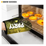 Halloween Baking Insulation Gloves Oven Microwave Oven Gloves Mat Set - Close-Up Angle
