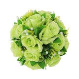 Flower Balls Bouquet Silk Cloth Simulation Bouquet Prop for Car Auditorium Hall Decoration Green