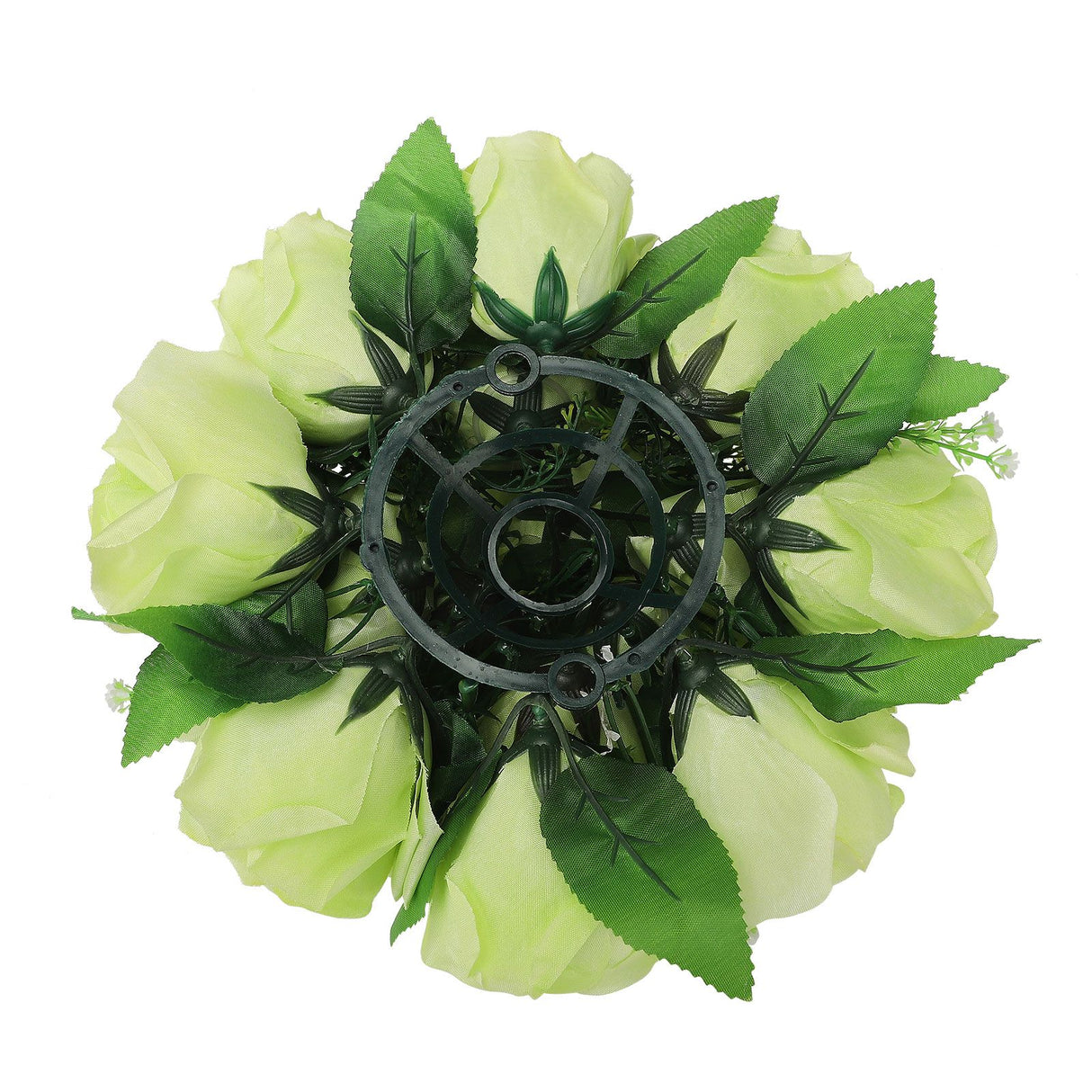 Flower Balls Bouquet Silk Cloth Simulation Bouquet Prop for Car Auditorium Hall Decoration Green