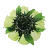 Flower Balls Bouquet Silk Cloth Simulation Bouquet Prop for Car Auditorium Hall Decoration Green