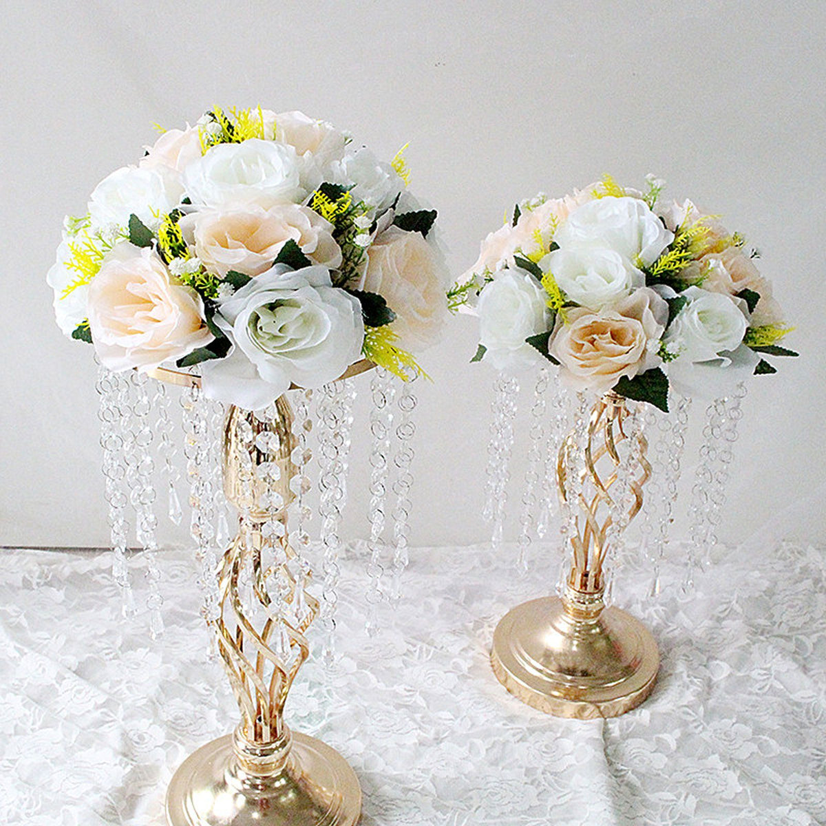 Flower Balls Bouquet Silk Cloth Simulation Bouquet Prop for Car Auditorium Hall Decoration Green