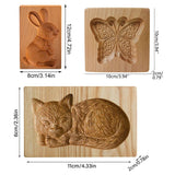 Cookie Embossing Molds Wooden Cookie Molds Biscuit Press Stamp Mold Baking Tools