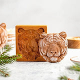 Cookie Embossing Molds Wooden Cookie Molds Biscuit Press Stamp Mold Baking Tools