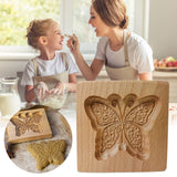 Cookie Embossing Molds Wooden Cookie Molds Biscuit Press Stamp Mold Baking Tools - Extra Image