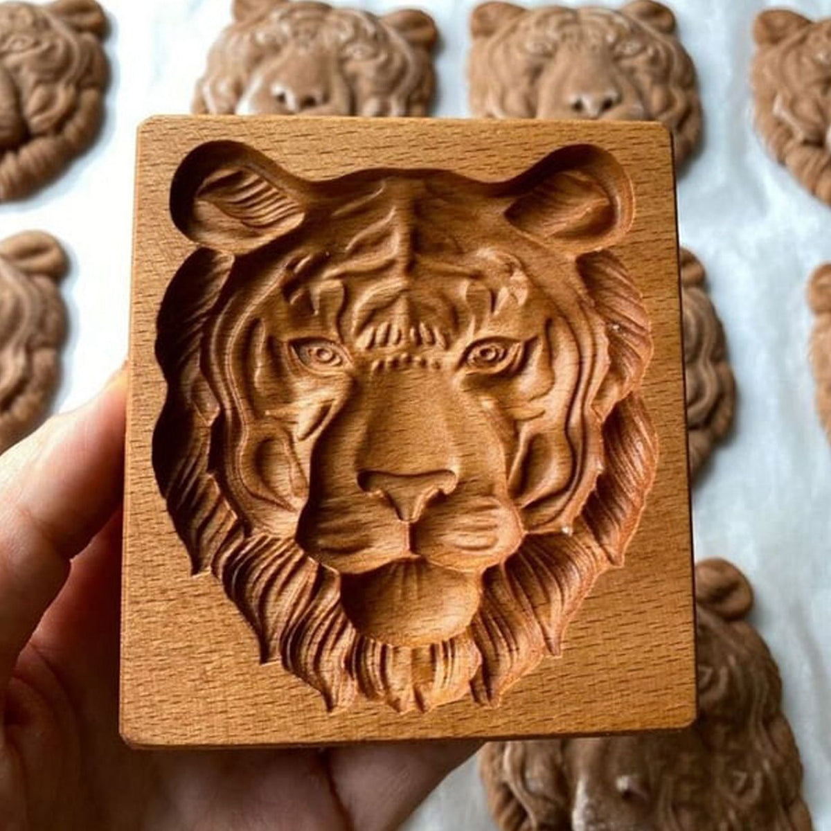 Cookie Embossing Molds Wooden Cookie Molds Biscuit Press Stamp Mold Baking Tools